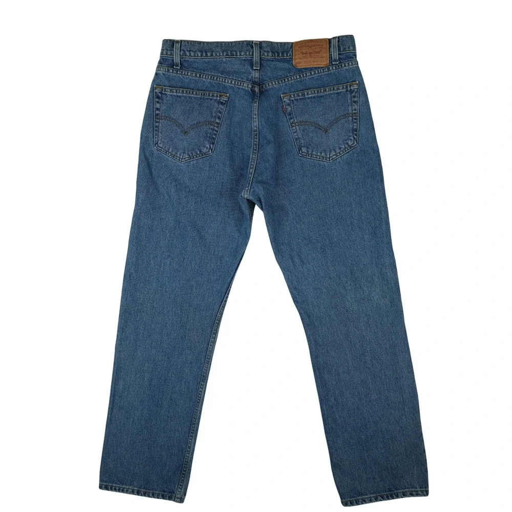 90s‎ Vintage Levis 505 Jeans Mens 36x30 Blue Regular Fit Straight Leg 1998 Denim